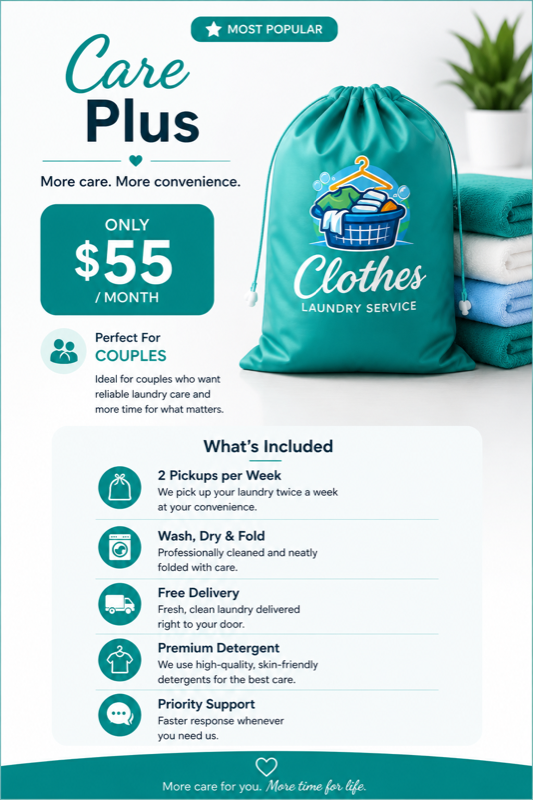 Care Plus plan, $55 per month