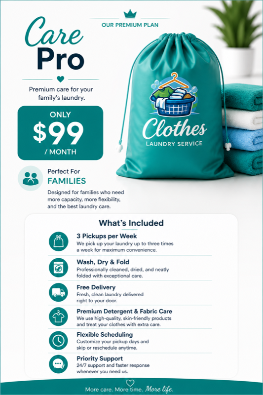 Care Pro plan, $99 per month